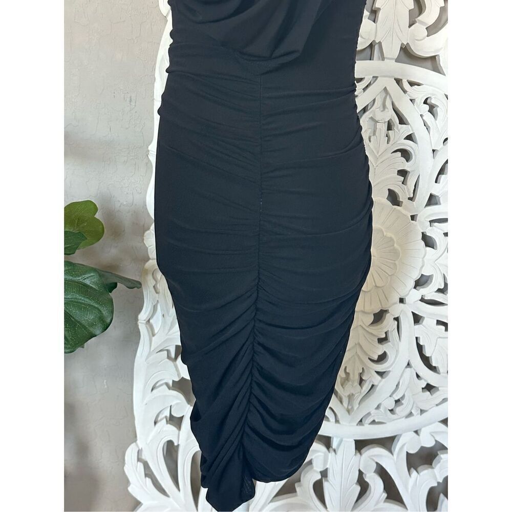 ‎Bodycon Black Mesh Dress - Picture 6 of 8